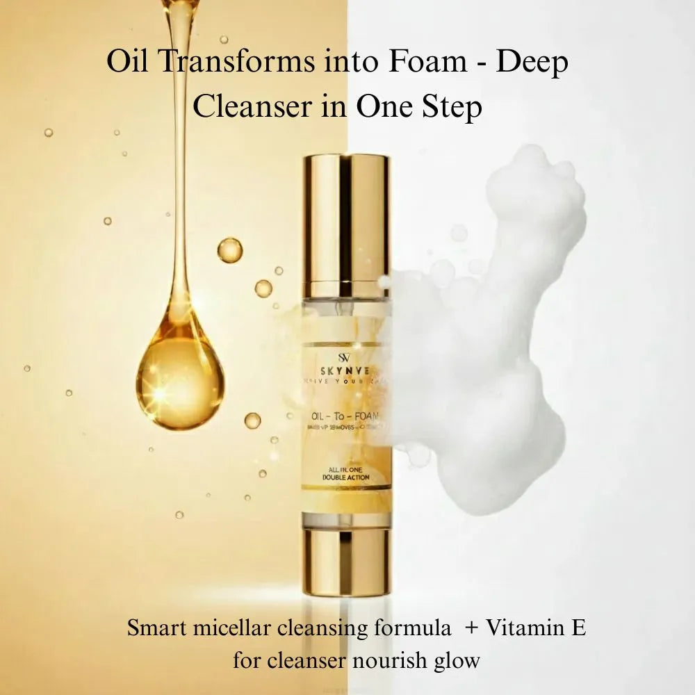 Oil to Foam cleanser + makeup remover [ All in one - Double Action ] - My Store